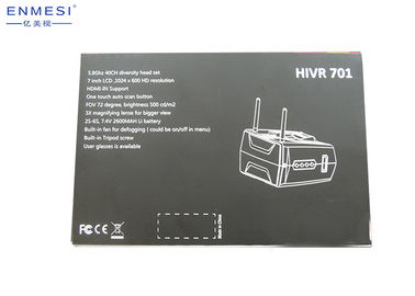 5.8G Wireless Receiver Racing Drone FPV Headset 40CH Resolusi Tinggi