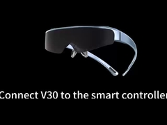 ENMESI V30 1920 * 1080 * 2 OLED Birdbath AR Kacamata Pintar Dengan Pengaturan Dioptor