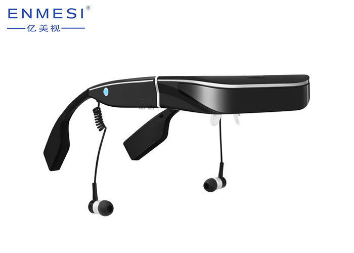 Android 5.1 HD Mobile Theater Video Glasses 2 Layar LCD Nyaman Resolusi Tinggi