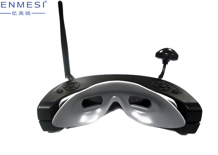 854*480 Resolusi Kacamata Video 3D FPV HDMI FOV 30 Derajat Dengan Kamera Depan