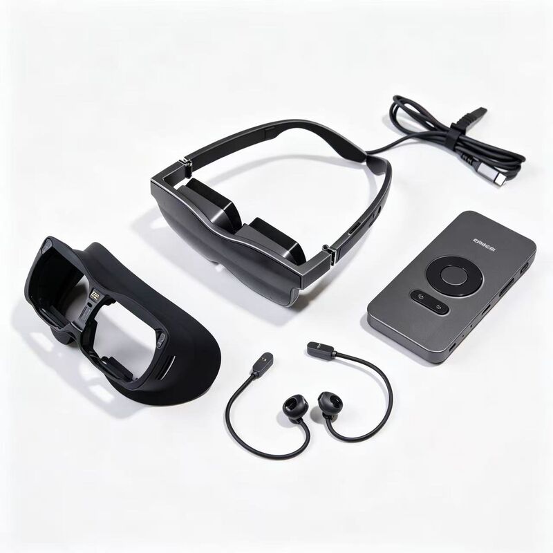 ENMESI V60 VR Smart Glasses dengan resolusi 70° FOV 1080P dan konektivitas USB-C untuk aplikasi AR dan VR