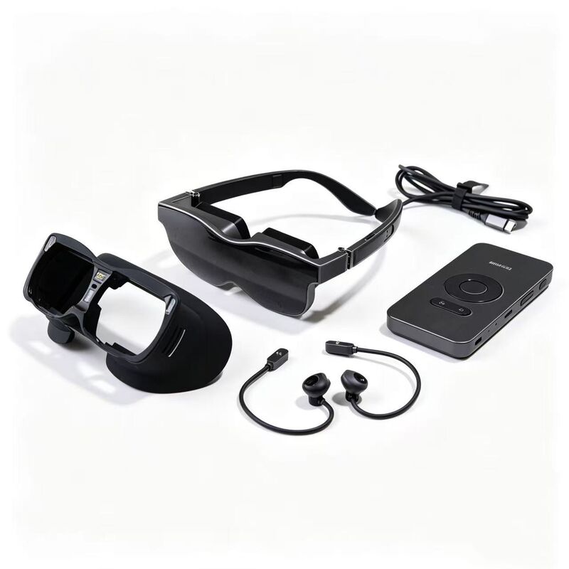 VR/AR Smart Glasses dengan 70° Ultra Large FOV 1920*1080 Resolution dan Konektivitas USB-C