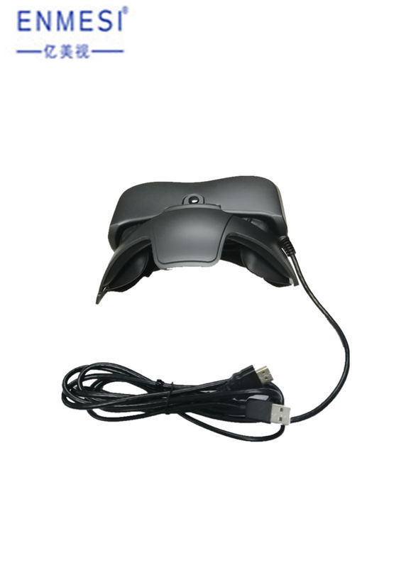 Layar Terpasang di Kepala Portabel Input HDMI TFT LCD Helm FOV Besar 3D VR