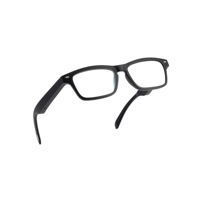 Matte Black Bluetooth Smart Glasses Pengisi Daya Magnetik IP5 100mAh Dengan Speaker Ganda