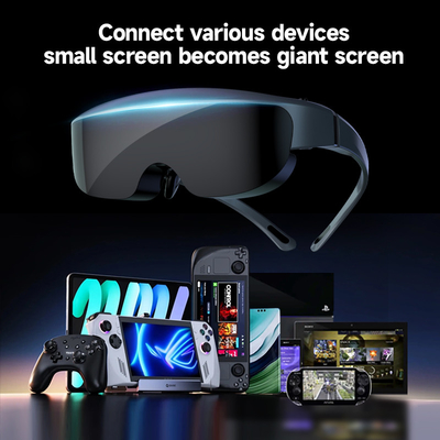 ENMESI V50 1080P HMD OLED Kaca Mata AR Cerah Tinggi Dengan Diopter
