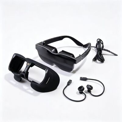 70° FOV 1080P Resolusi VR Smart Glasses dengan Pengaturan Diopter dan Konektivitas USB-C