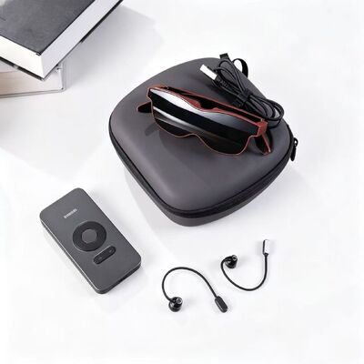 3840 * 1080 Resolusi 70° FOV Head Mounted Display dengan +2.0D~-6.0D Diopter - AR Smart Glasses