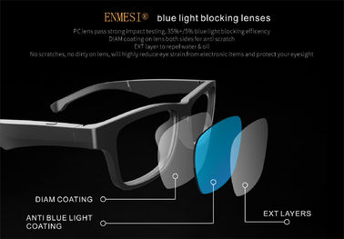 Dua Speaker Google Smart Glasses PC Lens Polarized Bluetooth With BT Music