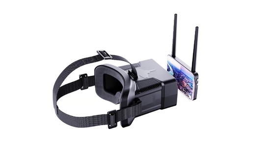 480x272 HD 0 - 120 Derajat FOV Kacamata FPV Kecil Untuk Penglihatan Malam