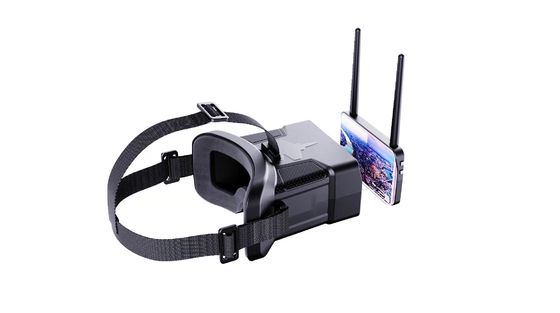 Kacamata FPV Resolusi HD 480x272 FOV 0-120° dengan Baterai 600mAh untuk Headset Drone